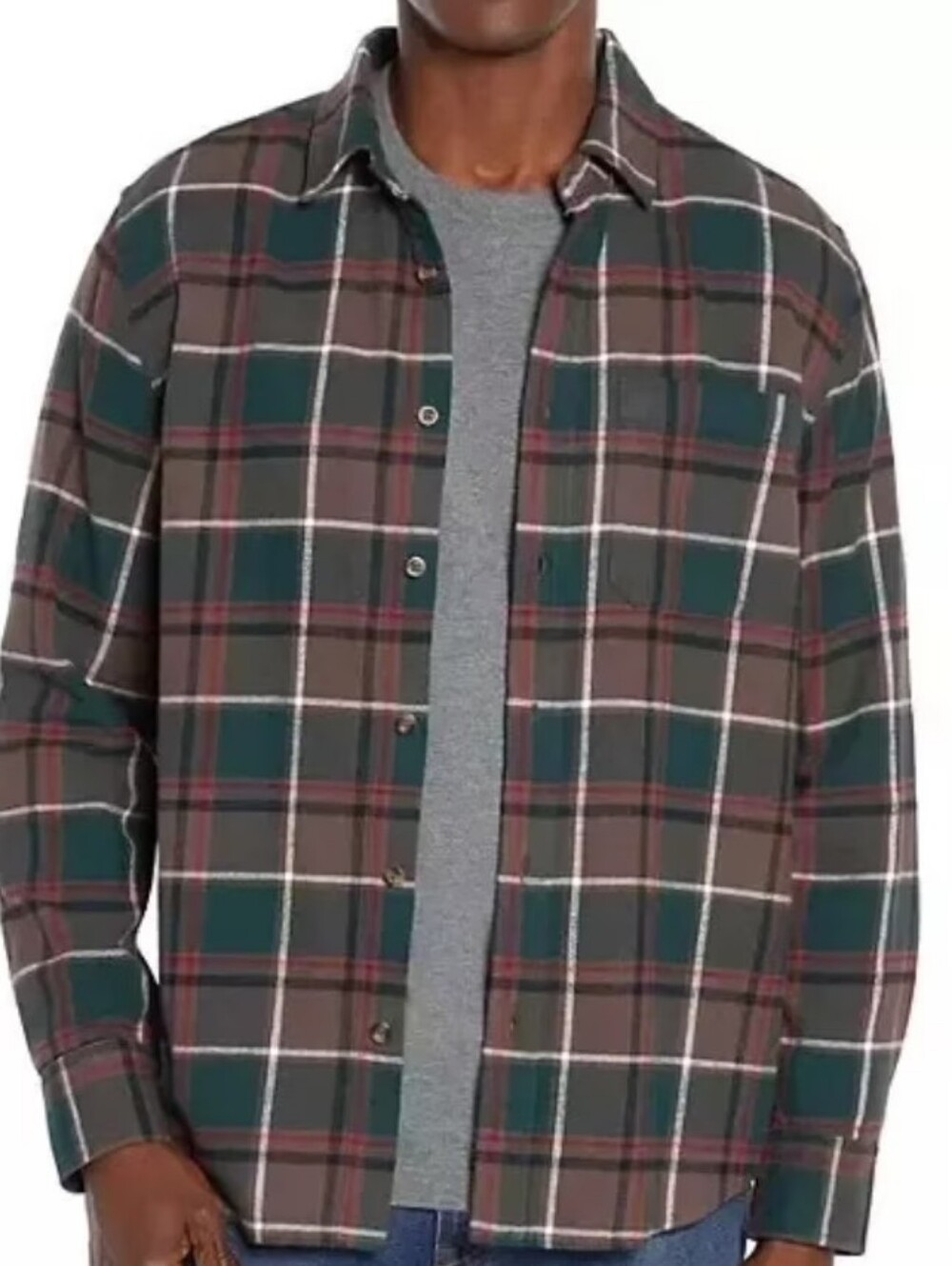Eddie Bauer Plaid Button Up